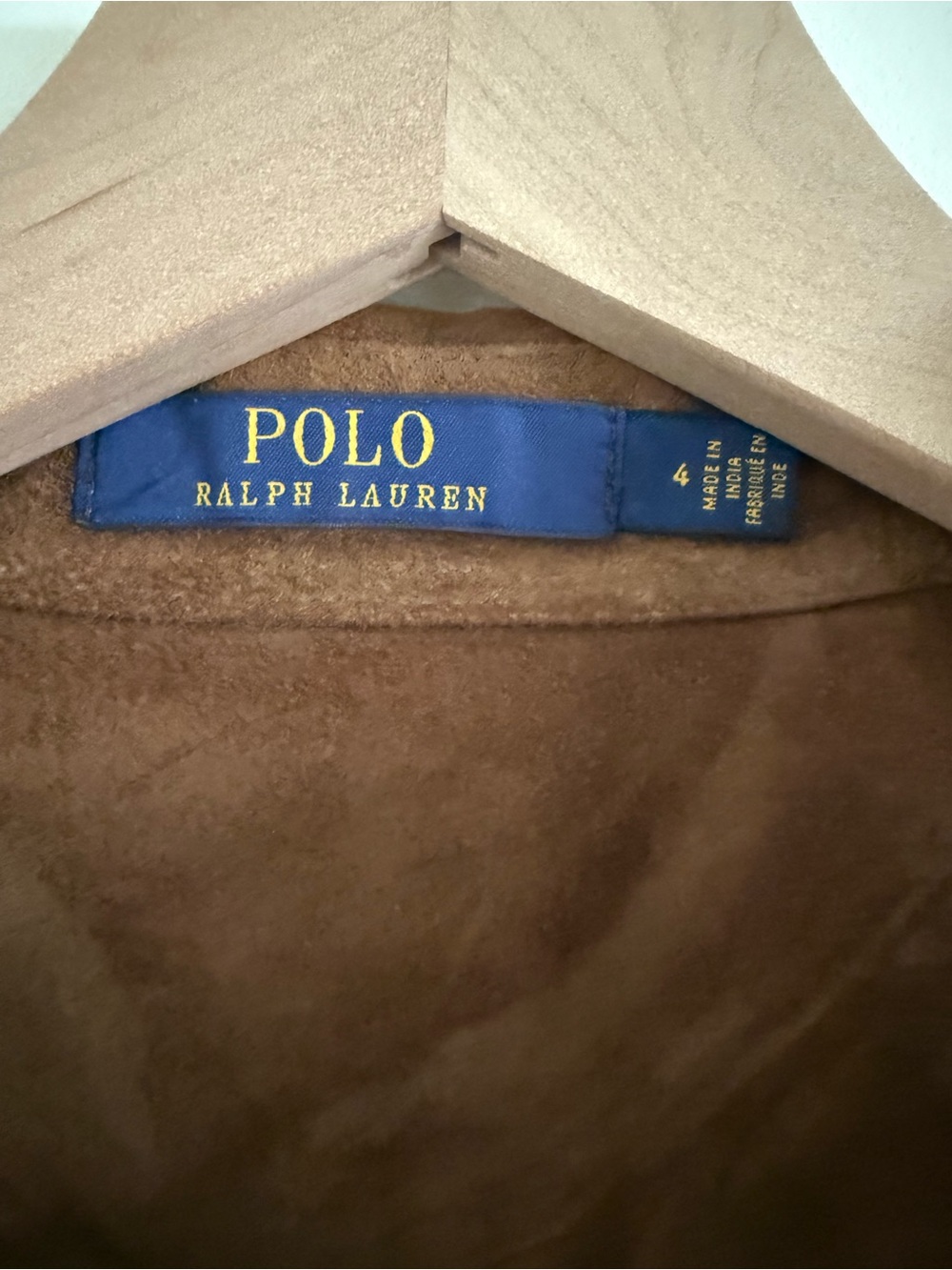 Polo Ralph Lauren 100% Goat Suede Belted Shirt Dress Size 4 - Picture 7 of 10